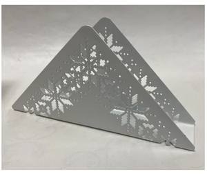 Premium Stainless Steel <b>Christmas</b> <b>Tree</b> Shaped Napkin <b>Holder</b> Festive Holiday Table Tissue Dispenser For Kitchen Restaurant - Product Image 3