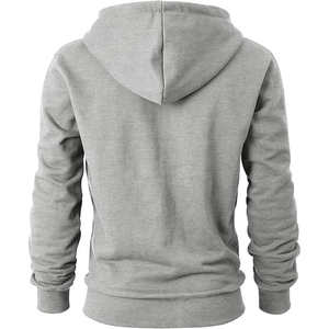 Offre Spéciale automne couleur unie hommes à manches longues fermeture éclair Hoodies avec des couleurs et des tailles personnalisées - Product Image 3