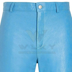 Pantalon en cuir décontracté pour hommes de haute qualité Top vente taille moyenne Streetwear couleur unie avec la dernière décoration hiver léger - Product Image 6