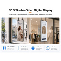 Monitor LCD de Doble Cara para Escaparates, 36.3 Pulgadas, 1216x2160, Android 13, Unidad de Señalización Digital de Fábrica