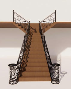 Impresionantes escaleras de hierro forjado y barandillas de escaleras Ideas creaciones duraderas, decorativas y elegantes para hogares contemporáneos - Product Image 6