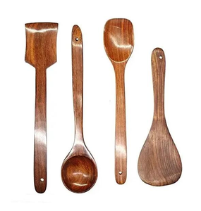 Cuillère en bois de qualité supérieure fabriquée en Inde, taille et logo personnalisables, design moderne, ustensile de cuisine. - Product Image 1