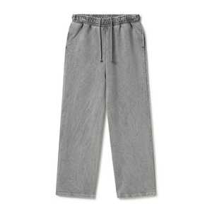 High Quality Eco-Friendly Cotton Grey Blank Heavyweight 420 GSM <b>Oversized</b> <b>Jogger</b> Custom Logo Wide Leg Baggy Flared Unisex - Product Image 6