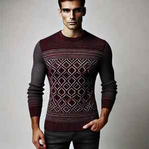 Suéter de Lana 100% para Hombre, con Cierre Frontal, Grueso, para Invierno, de DYNEGO APPARELS - Product Image 1