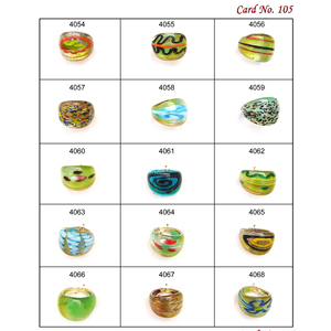 แหวนแก้วคริสตัลทำมือสุดหรูพร้อมลูกปัดหลากสี16-18มม. สำหรับการทำเครื่องประดับและสร้อยข้อมือ - Product Image 5