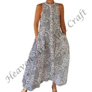 Combinaison florale 100% coton Fermeture éclair Longue Imprimé floral écologique Imprimé parfait Cadeau pour elle - Product Image 3