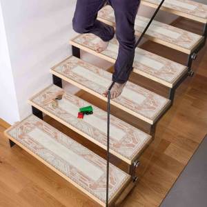 Tapis imprimé à motifs ethniques, marchettes d'escalier aux tons doux, tapis d'entrée moderne et tendance, Gobelin - Product Image 1