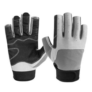 ถุงมือแล่นเรือใบหนังระบายอากาศได้ดีสำหรับใช้งานกลางแจ้ง - Product Image 4