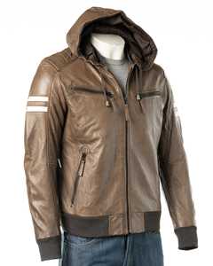 Chaqueta de Invierno para Hombre de Diseño Superior, 100% Cuero Genuino de Alta Calidad, Cuello Alto, Manga Larga, Impermeable, Resistente al Viento, Transpirable, Personalizable - Product Image 1