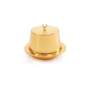 Juego de 4 cuencos de latón dorado para frutas secas, tapa de diseño de latón y bandeja para decorar el hogar y la vajilla - Product Image 4