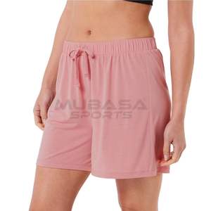 Pantalones cortos deportivos de secado rápido transpirables al por mayor para mujer, nuevo diseño relajado informal suelto con logotipo de patrón caliente en la cintura - Product Image 3
