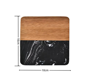 Ensemble de dessous-de-verre en bois lisse et élégant, fabriqué avec une texture raffinée, idéal pour rehausser la décoration intérieure moderne - Product Image 2