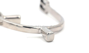 Fábrica 1 par de espuelas de engranaje de vaquero occidental de acero inoxidable exquisitas espuelas de caballo ecuestre - Product Image 2