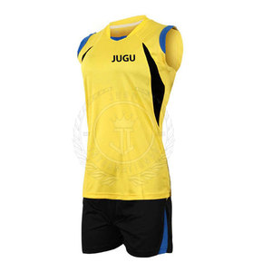 Premium Quality <b>Volleyball</b> Uniform <b>Sets</b> 100% Polyester Customized Colors Logo Latest Design OEM Service 340g Fabric Weight for - Product Image 3