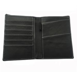 Porte-passeport personnalisé en cuir PU de qualité haut de gamme porte-passeport personnalisé avec coutures fines et impeccables - Product Image 2