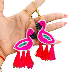 Abalorios de bolso con cuentas de semillas con motivos étnicos para bolsos y mochilas, abalorio de bolso bordado hecho a mano con detalles de cuentas únicos - Product Image 3