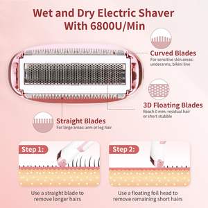 Rasoir électrique étanche 5 en 1 pour femme, recharge USB, tondeuse pour poils du nez, sourcils, ligne du bikini, aisselles, jambes, lavable IPX7 - Product Image 1