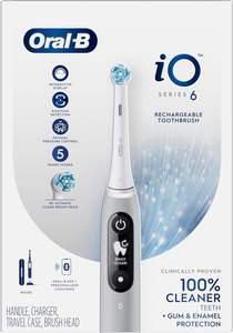 Cepillo de dientes eléctrico Oral-B iO Serie 6 con (1) cabezal de cepillo, Gris Ópalo - Product Image 6