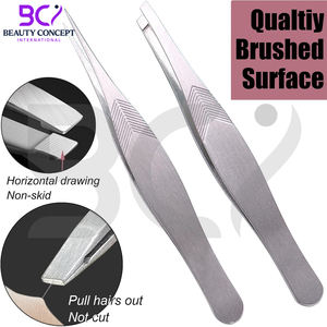 Pince à épiler classique en acier inoxydable à pointe inclinée, durable, pour une épilation précise des poils du visage, pour hommes et femmes - Product Image 4