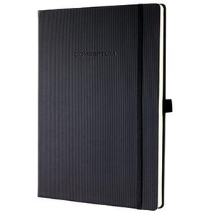 Carnet SIGEL Conceptum DIN A4+ ligné noir 97 feuilles - Product Image 1