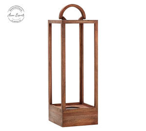 Linterna de cristal geométrica elegante con marco de metal para decoración interior y exterior, perfecta para iluminación de velas y regalos - Product Image 5