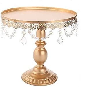 Support à gâteau en métal doré, présentoir à gâteau, fête d'anniversaire, fête à domicile, assiette à Dessert, nouvelle collection - Product Image 1