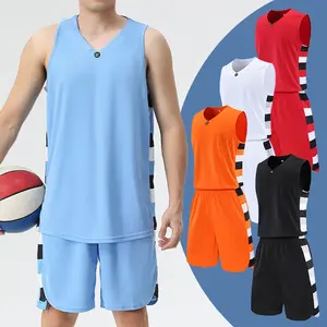 Conjunto de 2 Piezas para Hombre, Verano, Holgado, Secado Rápido, Camiseta Deportiva sin Mangas y Pantalones Cortos, Traje de Entrenamiento de Baloncesto, Fútbol, Chándal para Correr al Aire Libre, Talla Grande - Product Image 6