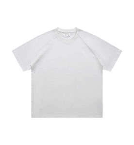 Camiseta de verano de algodón peinado personalizada con logotipo patrón sólido impreso uniforme cultural 210 gramos manga corta al por mayor - Product Image 2