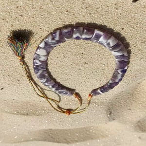 สร้อยคออเมทิสต์เลสคุณภาพสูงประดับด้วยลูกปัดอัญมณีสร้อยคอแฟชั่นสไตล์แฟชั่นพร้อมพลอย - Product Image 1