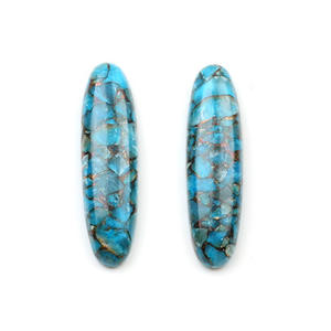 Vente chaude 12x16mm Lisse Ovale Épineux Huître Cuivre Turquoise Haute Qualité Naturel Cabochons De Pierres Précieuses En Vrac pour La Fabrication De Bijoux - Product Image 6