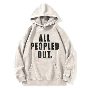 Custom Streetwear Pullover Sudadera con capucha unisex 90s Vintage Hip Hop Style Bold Graphic Design Hoodies Fabricante - Product Image 4