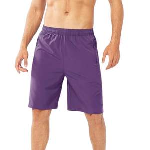 กางเกงขาสั้นผ้าโพลีเอสเตอร์ระบายอากาศได้ดีสำหรับผู้ชายกางเกงขาสั้นออกกำลังกายสำหรับใส่ไปยิมน้ำหนักเบา - Product Image 1