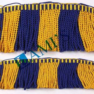 OEM Wholesale French Fringe Top Quality Custom Wire <b>Tassel</b> Fringe High Quality Metallic Bullion Fringe Textile <b>Trim</b> - Product Image 1