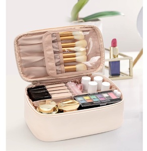 Bolsa de Maquillaje Unisex con Asa de Cuero, Cierre de Cremallera y Logotipo Personalizado, Organizador de Cosméticos de Moda - Product Image 6