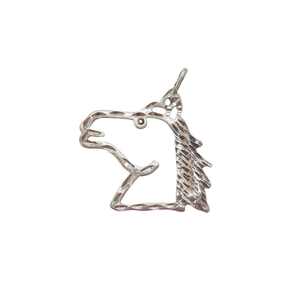 Vente chaude 925 en argent Sterling minimaliste cheval visage collier pendentif amoureux des animaux bijoux pour femmes approvisionnement de bijoux personnalisés - Product Image 2