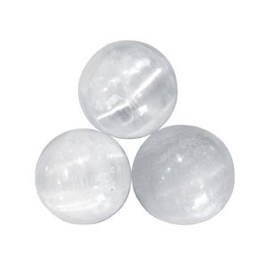 Esfera de selenita blanca Natural de alta calidad, piedras preciosas de ágata, cristales curados, bola pulida, Feng Shui, meditación en el hogar - Product Image 6