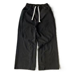 Custom Men's Vintage Acid Washed <b>Baggy</b> <b>Jogger</b> Pants Street Wear Wide Straight Leg Heavyweight 100% Cotton Lightweight Canvas - Product Image 3