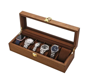 กล่องนาฬิกาไม้ดีไซน์หรูหราคลาสสิก กล่องของขวัญนาฬิกา ผลิตด้วยมือ ราคาถูกที่สุด - Product Image 3