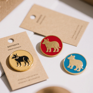 Pin de Solapa Personalizado de Aleación de Zinc Chapado en Oro con Diseño Deportivo de Dibujos Animados para Graduación, con Esmalte Duro/Suave y Tarjeta de Respaldo - Product Image 2