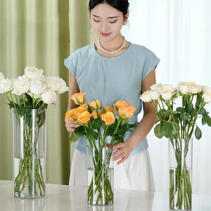 शादी के लिए थोक टिकाऊ अनब्रेकेबल सिलेंडर ऐक्रेलिक प्लास्टिक का फूल और घर या घटना सजावट के लिए ईस्टर - Product Image 5