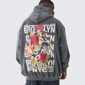 Nouveauté 2025 Sweat à capuche en coton doux naturel pour homme Respirant Pull pour l'automne Logo personnalisé pour adultes Sweats à capuche surdimensionnés - Product Image 5