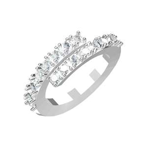 Anillos de Compromiso y Matrimonio Celavo con Diamantes Cultivados en Laboratorio Certificados por IGI, Estilo Bohemio en Espiral, Chapados en Rodio, Oro de 10K, 14K y 18K - Product Image 3