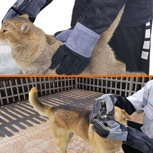 Gants de sécurité pour manipuler les animaux agressifs, gants de sécurité professionnels pour les agents de contrôle des animaux, gants de protection longs - Product Image 6