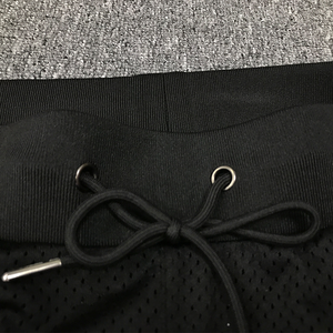 Vente en gros de shorts de basket-ball personnalisés pour hommes, shorts en maille à motif uni décontracté avec broderie sublimée, technique de teinture unie - Product Image 6