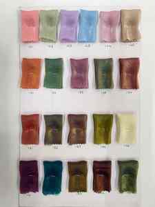 Tissu satiné 100% nylon, finition métallisée, doux, brillant, poids moyen, uni, teint, tissé pour robes et vêtements pour femmes et filles - Product Image 6