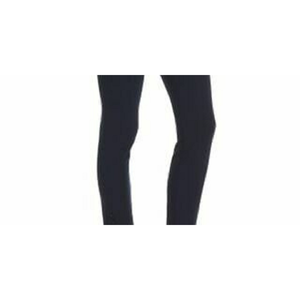 Leggings courts pour femmes Theory, taille 8, avec fermeture à bouton-pression aux chevilles, tissu tricoté bleu, extensible - Product Image 3