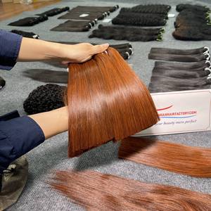 Extensiones humanas Remy DE LA Virgen vietnamita recta de hueso súper dibujado doble más vendidas máquina de alineación de cutícula perfecta Doble - Product Image 1