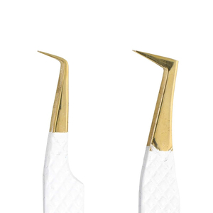 Pince à épiler pour extensions de cils en acier inoxydable de haute qualité, marque privée et boîte d'emballage - Product Image 4
