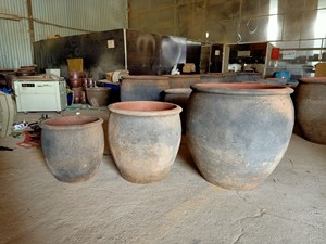 1. Jardinières émaillées-Grande poterie Atlantis-Pot en céramique de jardin extérieur-Vietnam - Product Image 2