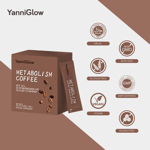 YanniGlow OEM ODM metabolisme penguat bubuk Protein kopi suplemen olahraga nutrisi penurunan berat badan pembakar lemak - Product Image 2